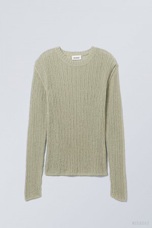 Weekday Ada Sweater セーター レディース ライトカーキ Japan | H0V-9095