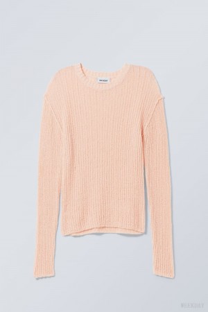 Weekday Ada Sweater セーター レディース ピンク Japan | I7B-3803