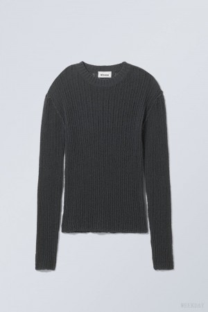 Weekday Ada Sweater セーター レディース 暗グレー Japan | O4K-7178