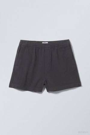 Weekday Alex Relaxed Shorts ショートパンツ メンズ 暗グレー Japan | E4I-3160