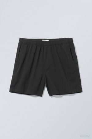 Weekday Alex Relaxed Shorts ショートパンツ メンズ 黒 Japan | P7P-9879