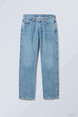 Weekday Arrow Low 真っ直ぐ Jeans デニム レディース 青 Japan | A6L-3783