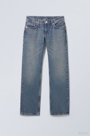 Weekday Arrow Low 真っ直ぐ Jeans デニム レディース 青 Japan | R4U-5477