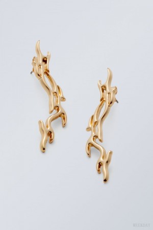 Weekday Asta Earrings ジュエリー レディース ゴールド Japan | G3K-5461