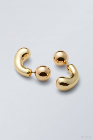 Weekday Bean Earrings ジュエリー レディース Golden Japan | S0N-2500