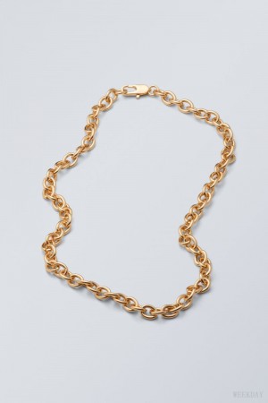 Weekday Bella Necklace ジュエリー レディース Golden Japan | Z4V-5931