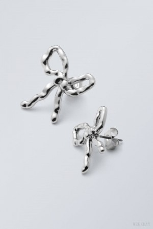 Weekday Bow Earrings ジュエリー レディース シルバー Japan | I0X-6951