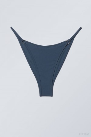 Weekday Brazilian Tanga ビキニ Bottoms 水着 レディース ネイビー Japan | B2Z-3700