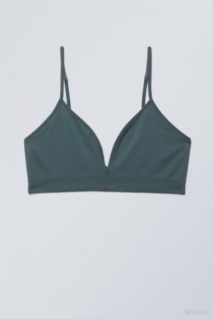 Weekday Cat Soft Triangle Bra ブラ レディース ターコイズ Japan | Q7H-3514