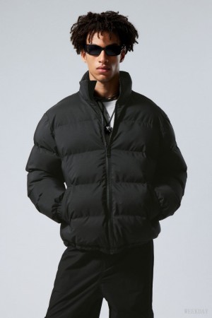 Weekday Cole Puffer Jacket ジャケット メンズ 黒 Japan | H7N-8879