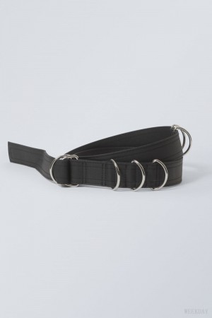 Weekday D-Ring Belt ベルト レディース 黒 Japan | C1D-7931