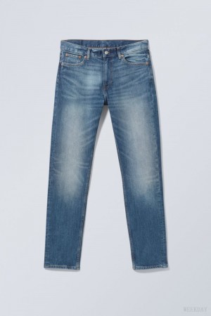 Weekday Easy Regular 真っ直ぐ Jeans デニム メンズ 青 Japan | P3O-4222