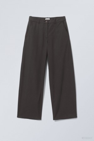 Weekday Elio ワイド Trousers ズボン レディース 黒 Japan | L0B-7985