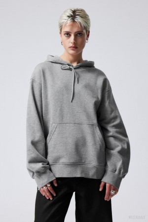 Weekday Essence Relaxed Hoodie パーカー レディース グレー Japan | C5Q-8820