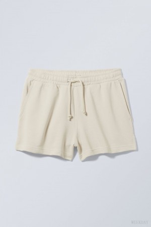 Weekday Essence Standard Sweatshorts ショートパンツ レディース 白 Japan | D4D-0285