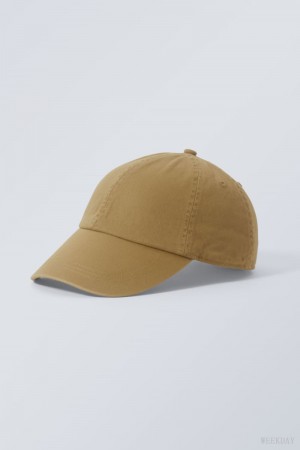 Weekday Essential Washed Cap ハット メンズ Desert Japan | C2G-3485