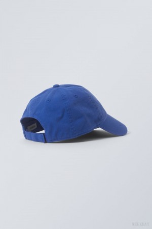 Weekday Essential Washed Cap ハット メンズ 深い青 Japan | I8R-0554