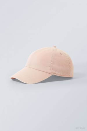 Weekday Essential Washed Cap ハット メンズ ピンク Japan | S4W-7748