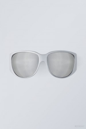 Weekday Fare Sunglasses サングラス レディース シルバー Japan | L7S-0355