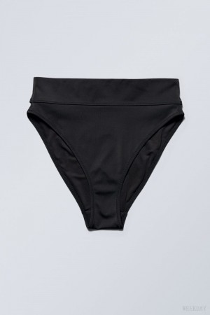 Weekday Heat High Waist ビキニ Bottoms 水着 レディース 黒 Japan | B5Z-6141