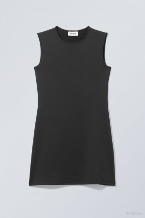 Weekday Johanna Tank ドレス ワンピース レディース 黒 Japan | P1O-1849