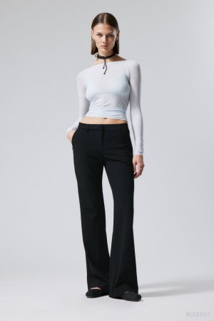 Weekday Kate Flared Suiting Trousers ズボン レディース 黒 Japan | Q0U-3738