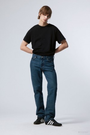 Weekday Klean Regular 真っ直ぐ Jeans デニム メンズ 青 Japan | I4A-3952