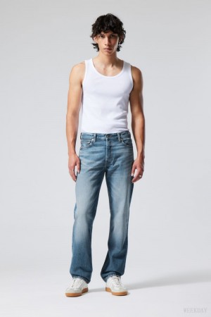 Weekday Klean Regular 真っ直ぐ Jeans デニム メンズ 青 Japan | O5E-7198