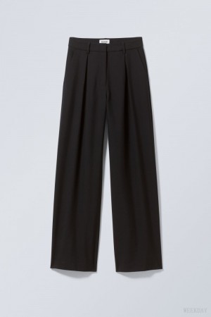 Weekday Lilah Tailored Trousers ズボン レディース 黒 Japan | M3S-4223