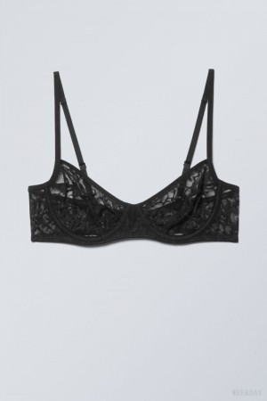 Weekday Lucy レース Underwire Bra ブラ レディース 黒 Japan | I3D-8065