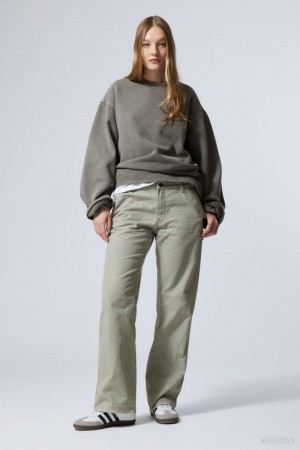 Weekday Mace Carpenter Trousers ズボン レディース グレー Japan | M4W-0978