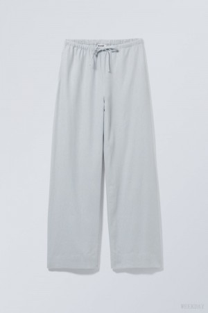 Weekday Mia Linen Mix Trousers ズボン レディース 青 Japan | K5B-5518