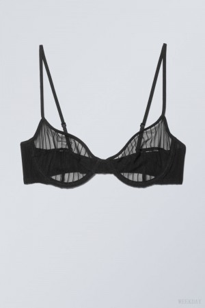 Weekday Molly Underwire Bra ブラ レディース 黒 Japan | F3N-8019