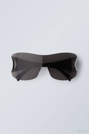 Weekday Motion Sunglasses サングラス レディース 黒 Japan | G1H-9888