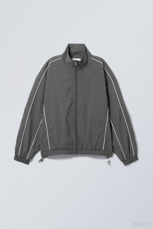 Weekday Nera Windbreaker Jacket ジャケット レディース 暗グレー Japan | G3L-6885