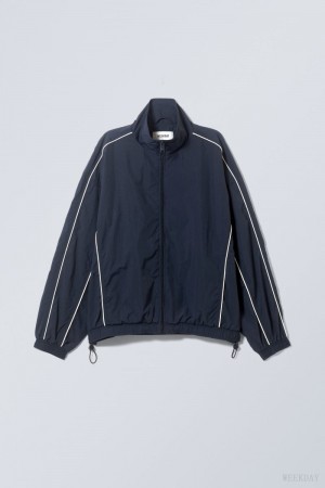 Weekday Nera Windbreaker Jacket ジャケット レディース 暗青 Japan | L2A-9319