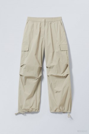 Weekday Nila Parachute Trousers ズボン レディース Dusty Mole Japan | O7O-6002