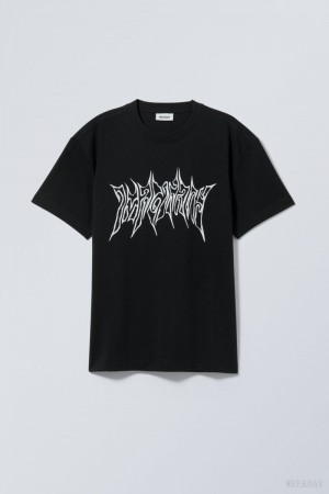 Weekday Oversized グラフィック Printed T-shirt Tシャツ メンズ Imaginary Japan | S6M-8545