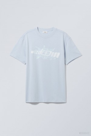 Weekday Oversized グラフィック Printed T-shirt Tシャツ メンズ Wizdom Japan | A9L-9621