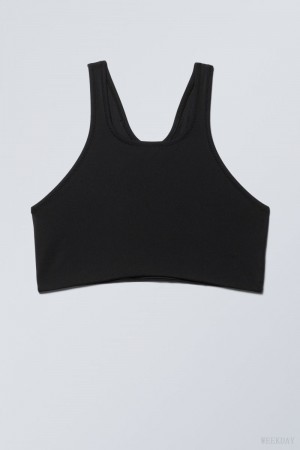 Weekday Racerback ビキニ Top 水着 レディース 黒 Japan | G2G-6382