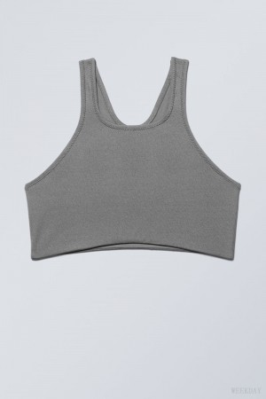 Weekday Racerback ビキニ Top 水着 レディース グレー Japan | N7S-1475