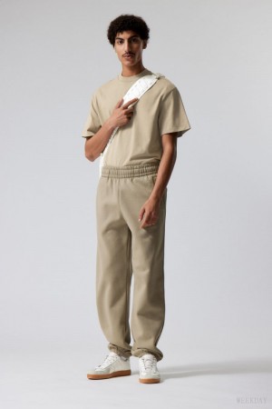 Weekday Relaxed Heavy Sweatpants ズボン メンズ Dusty Mole Japan | U2A-0610