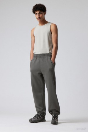 Weekday Relaxed Heavy Sweatpants ズボン メンズ 暗グレー Japan | C1T-3209