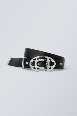 Weekday Sasha webbing belt ベルト レディース 黒 Japan | Y9K-3725