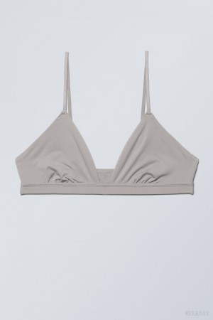 Weekday Soft Triangle Bralette Soul ランジェリー レディース ライトグレー Japan | Z7A-3061