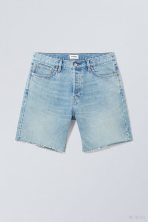 Weekday Space Relaxed Denim Shorts ショートパンツ メンズ 青 Japan | S6C-1003