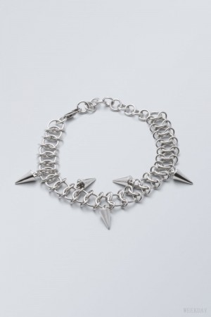 Weekday Spike Bracelet ジュエリー レディース シルバー Japan | G7C-1527