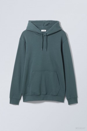 Weekday Standard Midweight Hoodie パーカー メンズ 暗紺碧 Japan | F4H-3817