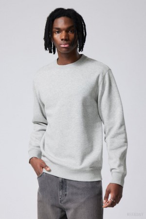 Weekday Standard Midweight Sweatshirt スウェットシャツ メンズ グレー Japan | H7W-8583