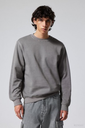 Weekday Standard Midweight Sweatshirt スウェットシャツ メンズ グレー Japan | Z1Y-2295